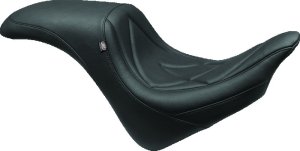 Honda VT1300CX Fury One-Piece Motorcycle Seat - Mustang Motorcycle - Tripper Fastback 1PC with Diamond Stitch - Black - `10-`21